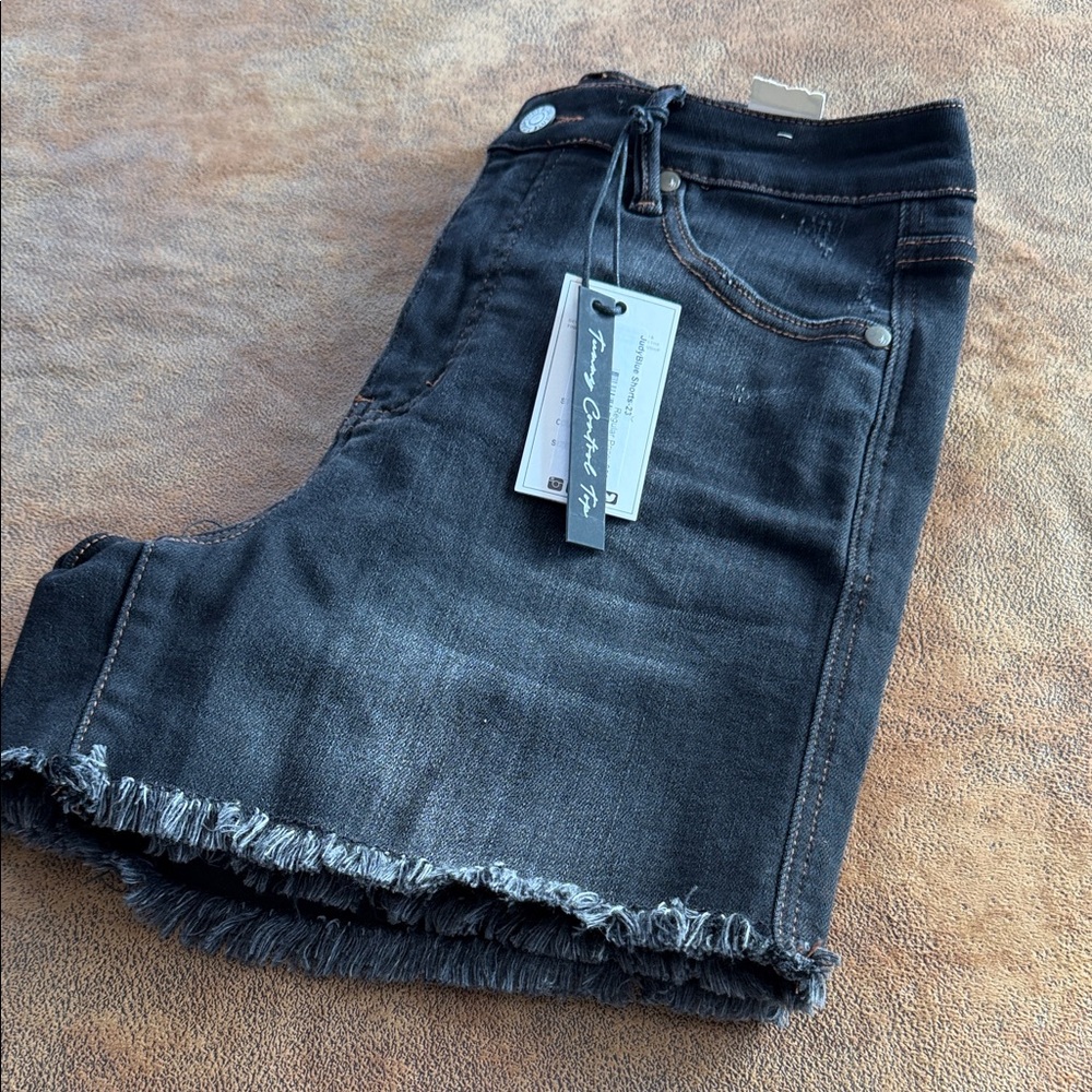 Judy Blue Dark Wash Denim Shorts